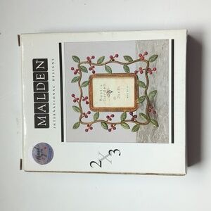 Malden International Designs Beautiful Floral Photo Frame New